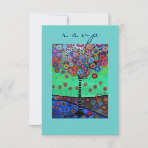 Bar Bat Mitzvah UAWG RSVP Karte