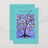 Bar Bat Mitzvah UAWG RSVP Karte (Vorne/Hinten)