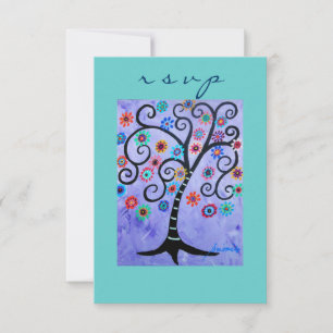 Bar Bat Mitzvah UAWG RSVP Karte