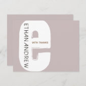 Bar Bat Mitzvah Vielen Dank, dass Sie Karte FLAT2- (Vorne/Hinten)