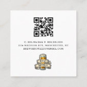 Bar Beer Brewery Shop Visitenkarte (Rückseite)