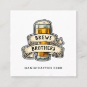 Bar Beer Brewery Shop Visitenkarte (Vorderseite)