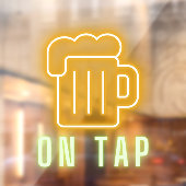 Bar Beer Neon Fensteraufkleber (Blatt 2)