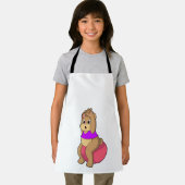 Bär bei Fitness mit Übungsball.PNG Schürze (Insitu)