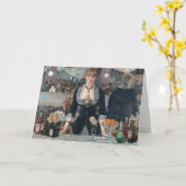 Bar-Bergere Manet beeindruckende Malerei Karte (Gelbe Blume)