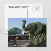 "Bär besucht Familie" CA-Postkarte Postkarte (Vorne/Hinten)