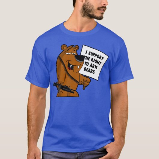 Bär bewaffnet Grizzlybären T-Shirt (Vorderseite)
