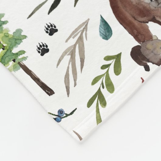 Bär, Blätter und Bäume Decke (Ecke)