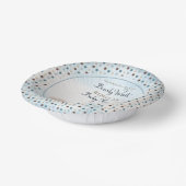 Bär | Blue Umbrella Bearly Wait Boy Baby Shooter P Pappteller (Gewinkelt)