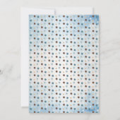 Bär | Blue Umbrella Bearly Wait Boy Baby Sprinkle Einladung (Rückseite)