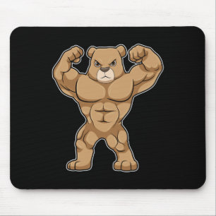 Bär Bodybuilder Bodybuilding Sport Mousepad