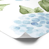 Bär, Bogen, Blaue Blumen, Willkommen zum ersten Ge Poster (Ecke)