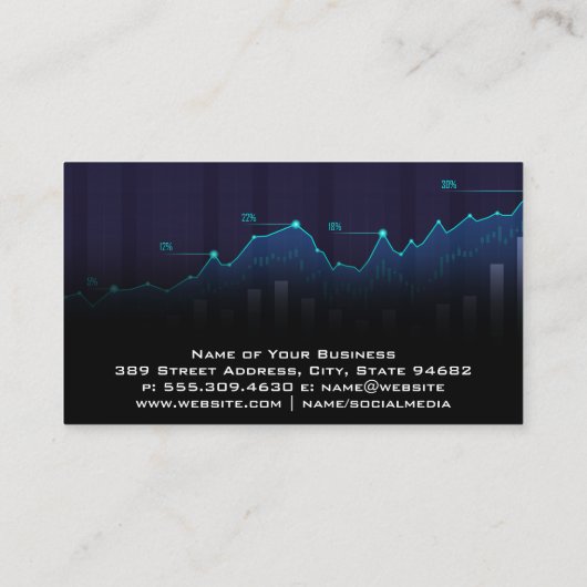 Bar | Börsenanalyse Visitenkarte (Rückseite)