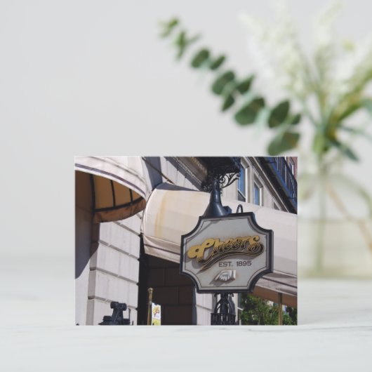 Bar, Boston Postkarte (Stehend Vorderseite)