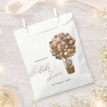 Bär, braune Balloons, Heißluftballon, Babydusche