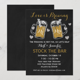 Bar Bridal Dusche Einladungspaare lagern Einladung
