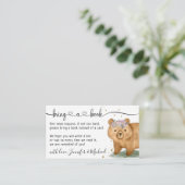 Bär bring ein Buch Begleitkarte (Stehend Vorderseite)