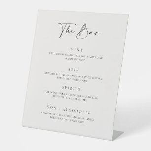 Bar C100 mit Hochzeitspass Sockelschild