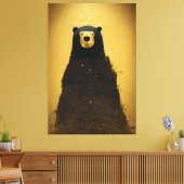 Bär Canvas Print Leinwanddruck (Insitu (Wohnzimmer))