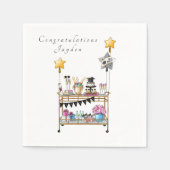 Bar Cart Abschluss Script Serviette (Vorderseite)