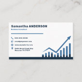 Bar Chart & Business Consultant Visitenkarte (Vorderseite)