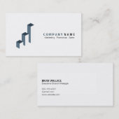 Bar Chart-Logo (schlicht) Visitenkarte (Vorne/Hinten)