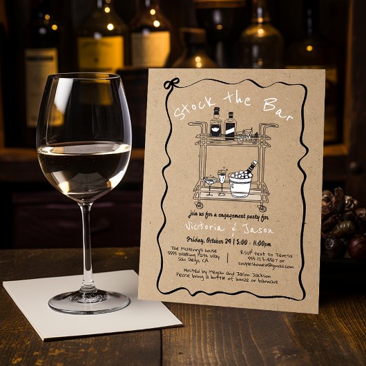 Bar Cocktail-Bar-Party Einladung