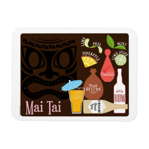 Bar-Cocktail MAI Tai Tiki Magnet
