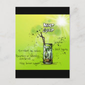 Bar Cocktail Rezept Postkarte (Vorderseite)