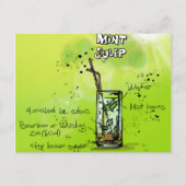 Bar Cocktail Rezept Postkarte (Vorderseite)