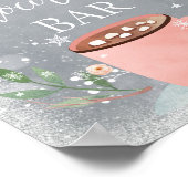 Bar Cocoa Sweet Girl Birthday Sign Poster (Ecke)