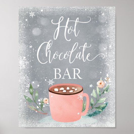 Bar Cocoa Sweet Girl Birthday Sign Poster (Vorne)