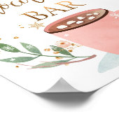 Bar Cocoa Sweet Girl Birthday Sign Poster (Ecke)