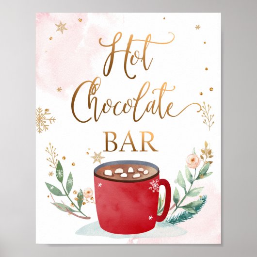 Bar Cocoa Sweet Girl Birthday Sign Poster (Vorne)