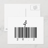 Bar Code 26.2 Postkarte (Vorne/Hinten)
