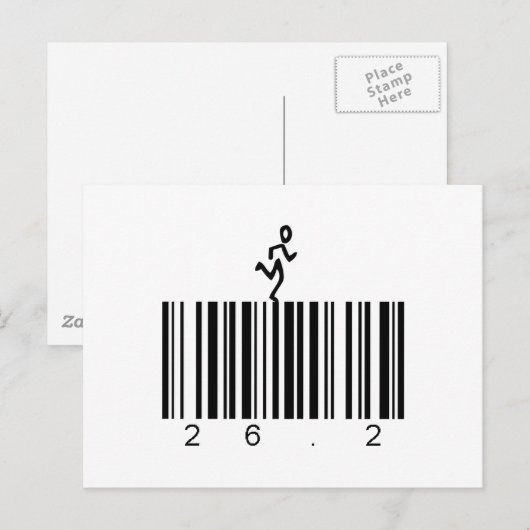 Bar Code 26.2 Postkarte (Vorne/Hinten)