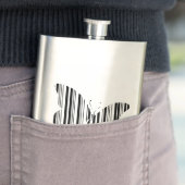 BAR CODE-Butterfets-Musterdesign Flachmann (Beispiel)