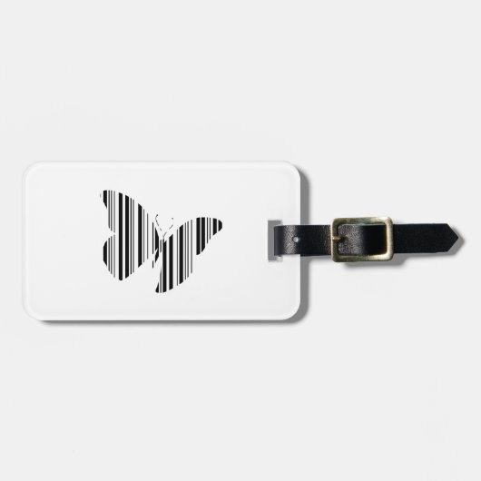 BAR CODE-Butterfets-Musterdesign Gepäckanhänger (Vorderseite horizontal)