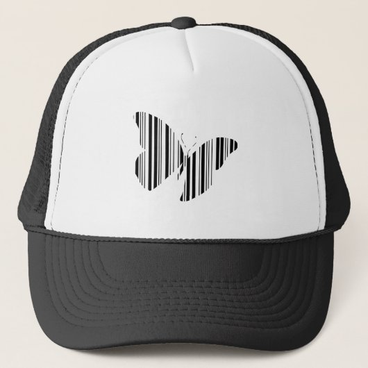 BAR CODE-Butterfets-Musterdesign Truckerkappe (Vorderseite)