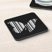 BAR CODE-Butterfets-Musterdesign Untersetzer (Linke Seite)