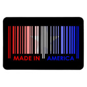 Bar Code Design der amerikanischen Flagge Magnet (Horizontal)