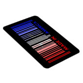 Bar Code Design der amerikanischen Flagge Magnet (Rechte Seite)