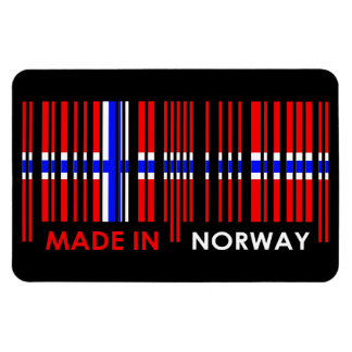 Bar Code-Flag-Farben NORWEGEN-Design Magnet