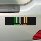 Bar-Code-Flagge färbt dunklen Entwurf IRLANDS Autoaufkleber (Auf Auto)