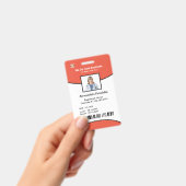 Bar-Code-Foto Mitarbeiter der Identifizierungskart Ausweis (Handheld)