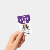 Bar-Code für das Foto der Pressepass- und Logo-ID- Ausweis (Handheld)