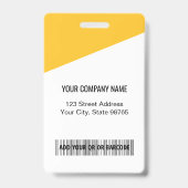 Bar-Code für das Logo des Unternehmens Mitarbeiter Ausweis (Rückseite)