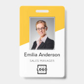 Bar-Code für das Logo des Unternehmens Mitarbeiter Ausweis (Vorderseite)