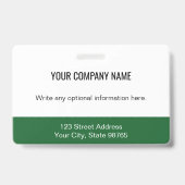 Bar-Code für kundenspezifische Firmenlogos Foto Mi Ausweis (Rückseite)