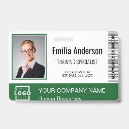 Bar-Code für kundenspezifische Firmenlogos Foto Mi Ausweis